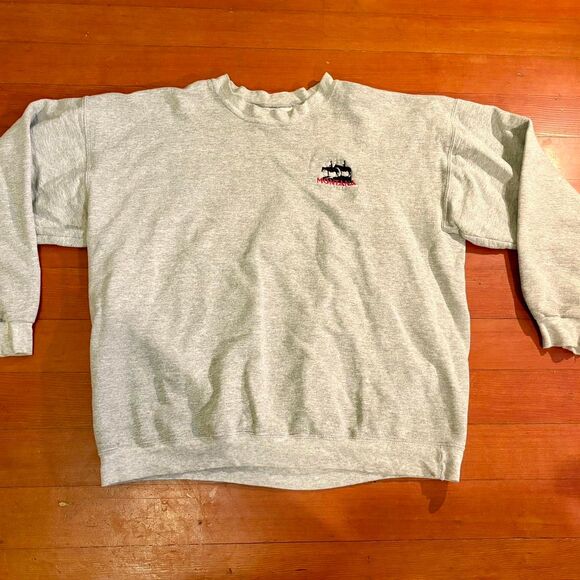 Vintage Men's Crewneck Grey Sweatshirt Size S/M - Picture 1 of 6